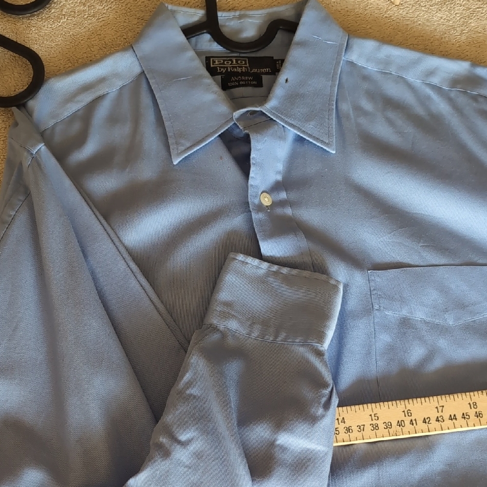Polo by Ralph Lauren Blue Dress Shirt Classic Style